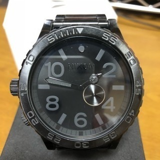 【オールブラック】NIXON ゴツカッコ良い腕時計【美品】
