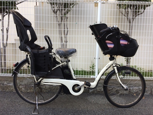 地域限定　パナソニック　ギュット　DX　三人乗り　新基準　13,2AH　白　キッスミニ　アンジェリーノ　神戸市　電動自転車