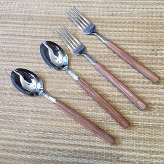 カレー皿スプーンフォークセットの画像