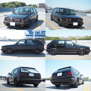 ★希少 GTI16V 左ハンMT★車検満タン32/4 GOLF2 19PL ヘラフラ スタンス ゴルフ Mk2 FOX KONI H&R グリル エンブレム２種類付き!の画像