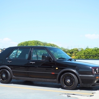 ★希少 GTI16V 左ハンMT★車検満タン32/4 GOLF2 19PL ヘラフラ スタンス ゴルフ Mk2 FOX KONI H&R グリル エンブレム２種類付き!の画像