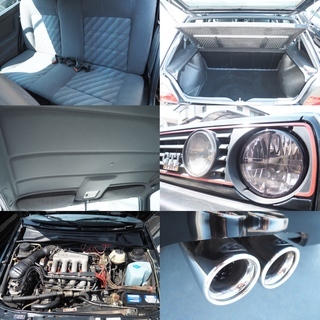 ★希少 GTI16V 左ハンMT★車検満タン32/4 GOLF2 19PL ヘラフラ スタンス ゴルフ Mk2 FOX KONI H&R グリル エンブレム２種類付き!の画像