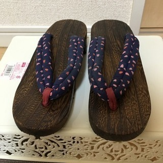 ★花びら模様の下駄★浴衣用