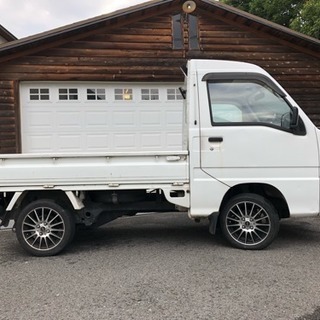 車検満タン  スバル　赤帽サンバートラック　AT　AC　スーパーチャージャー　ABS　エアコン修復済み！！ハイルーフの画像