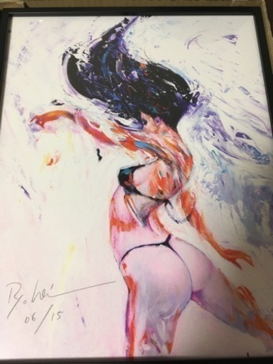 【美品】美しい絵！小ぶりで飾りやすいです。