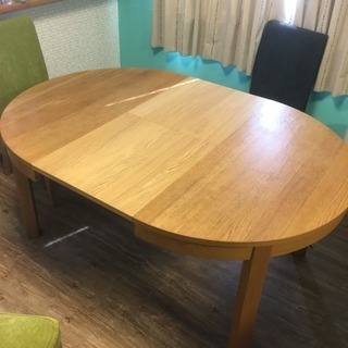 《商談中です》【IKEA】伸長式ダイニングテーブル＆チェアの画像