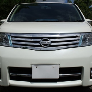 ☆ 車検 平成30年11月28日迄 ☆ 日産 セレナ ハイウェイスター 2WD H19年式 45000km CC25 CVT 8人乗り ナビ ETC ホワイトパール 白の画像