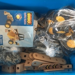 BLIO 木のおもちゃ ビルダーセット 美品の画像