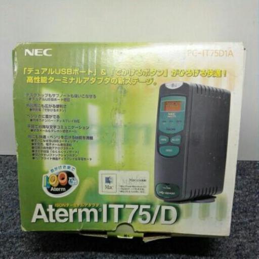 6.5 NEC PC-IT75D1A ISDNターミナルアダプタ[AtermIT75/D][エーターム]ターミナルアダプタ通電可能・動作未確認ジャンク・付属品未開封付き