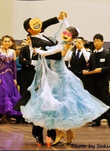 社交ダンス ドレス ツタの葉模様