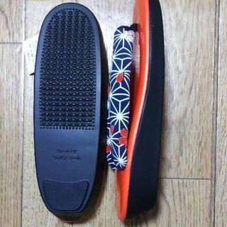 新品☆ウレタン草履 ラメオレンジの画像