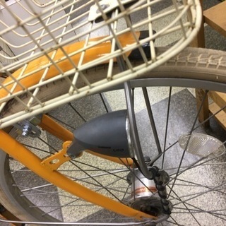 [5814]子供用自転車　a.n.design works(エーエヌデザインワークス)　ジュニアサイクル　24インチ　外装6段変速　LEDオートライト　オレンジの画像