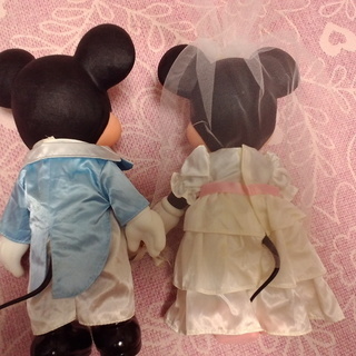ミッキー＆ミニー　ウェディングドールの画像