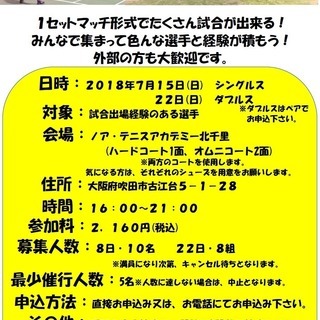ジュニアサンデーマッチ練習会