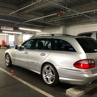 値下げOK!!車検31年2月!!E320ワゴンAMGスポーツPKG!!サンルーフ!!パワーゲート!!本革!!ETC!!の画像