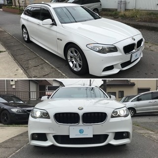 BMW 528i Mスポーツ ツーリング ワゴン 黒革シート iDrive 8速AT 18インチAW フルセグTV HDDの画像