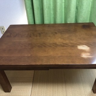 引き出し付きローテーブルの画像
