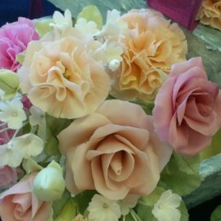 花のクレイクラフトの画像