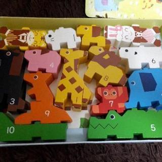 こどもちゃれんじ　まいにちはっけんえほん付録　どうぶつウッドブロックの画像