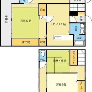 [オーナーチェンジ] 　小倉北区 黒住町 2世帯可能 2階建て 駐車場付き - 不動産売買（マンション/一戸建て）