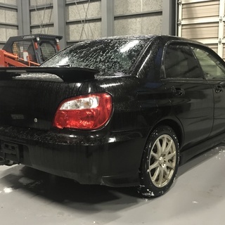 スバル インプレッサ ＷＲＸ 機関好調♪ 4WD ＧＤＡ H15 MTモード付ＡＴ 修復歴なし ブラック！の画像