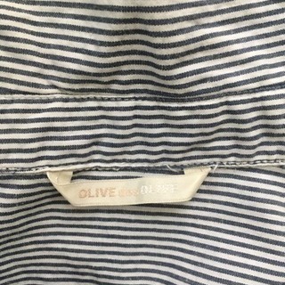 olive des olive  レディース 七分袖 ストライプ ブラウス Mの画像