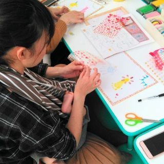 【大阪阿倍野区】ヨガ教室で手形アートイベント