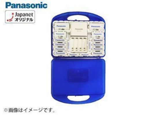 パナソニック　充電式電池　エネループ充電器セット（12本）　K-KJ53MCC84