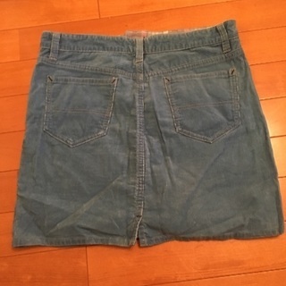 ナチュラルランドリー NATURAL LAUNDRY ブルー系コーデュロイミニスカートの画像