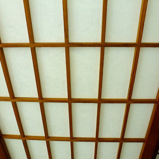 PayPay可 手稲リサイクル 和風 格子 衝立 パーテーション 5連 ￥6,800-の画像