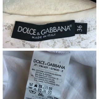 DOLCE＆GABBANA　ホワイトレースカットソー♡の画像