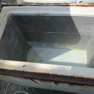 水槽に 災害非常時の水がめに