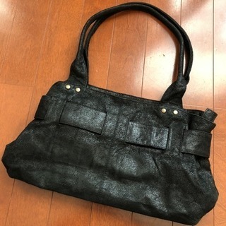 おしゃれ♡レイジースーザン黒リボン ショルダーバッグの画像