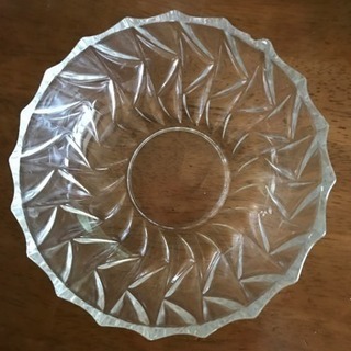ガラスのお皿の画像