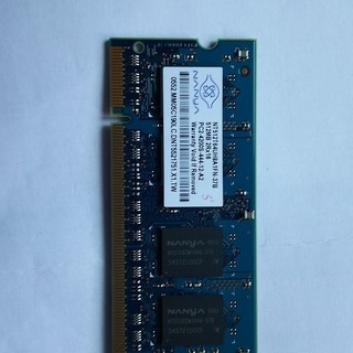 ノートパソコンメモリー（PC2－4200)512ＭＢ１枚　中古の画像