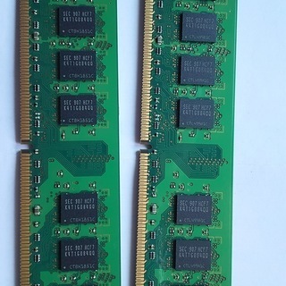 ディスクトップパソコンメモリー（PC2‐6400Uー666）２ＧＢ中古2枚）の画像