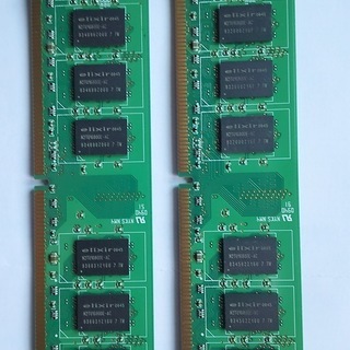 ディスクトップパソコンメモリー（PC2－6400Uー555）２ＧＢ中古2枚）の画像