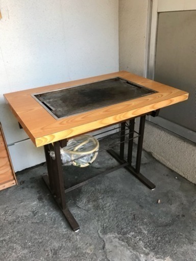 業務用鉄板焼きテーブル2人用