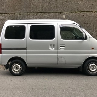 【売約済】平成15年 エブリィワゴン JOY POP  ターボ シルバー 走行12.5万キロ 車検30年7月迄の画像