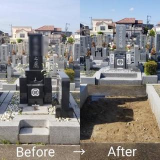 お墓じまい撤去工事スタッフ募集の画像