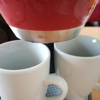 コーヒーメーカー　(カップ２つ付き)の画像