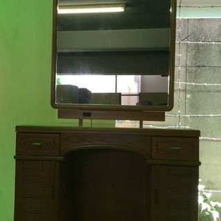 木製 鏡台 ドレッサー 幅80cm×奥行40cm×高さ180cm 
