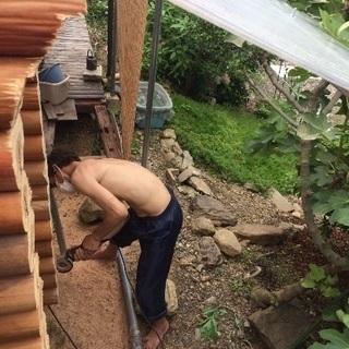 7月のログハウス作り教室の画像