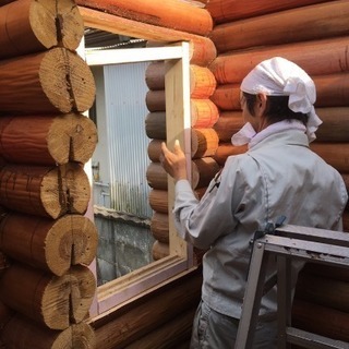 7月のログハウス作り教室の画像