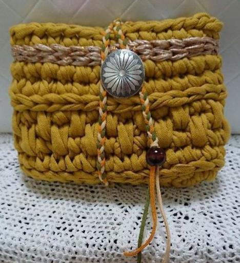 【ハンドメイド】ズパゲッティ グローポーチ