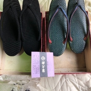 伊と忠  和装小物 年代物 2足の画像