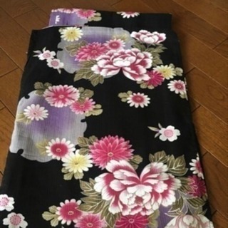 美品！ 浴衣 黒地