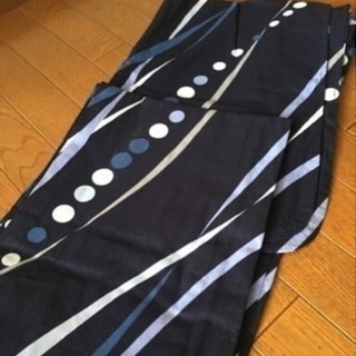 美品！ 浴衣 紺地