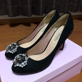 Baby Pure ビジュー付きパンプス22.5cm