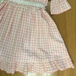 ハンドメイドのドレス110くらいの画像